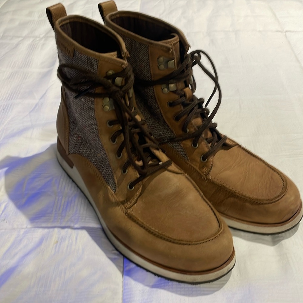 Merrell Women’s Leather Lace-Up Ankle Boots Roam Mid Tobacco Size 9.5